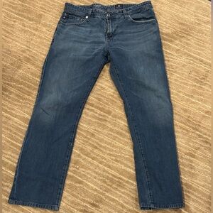 AG Adriano Goldschmied Blue Straight Jeans 30x34